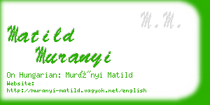 matild muranyi business card